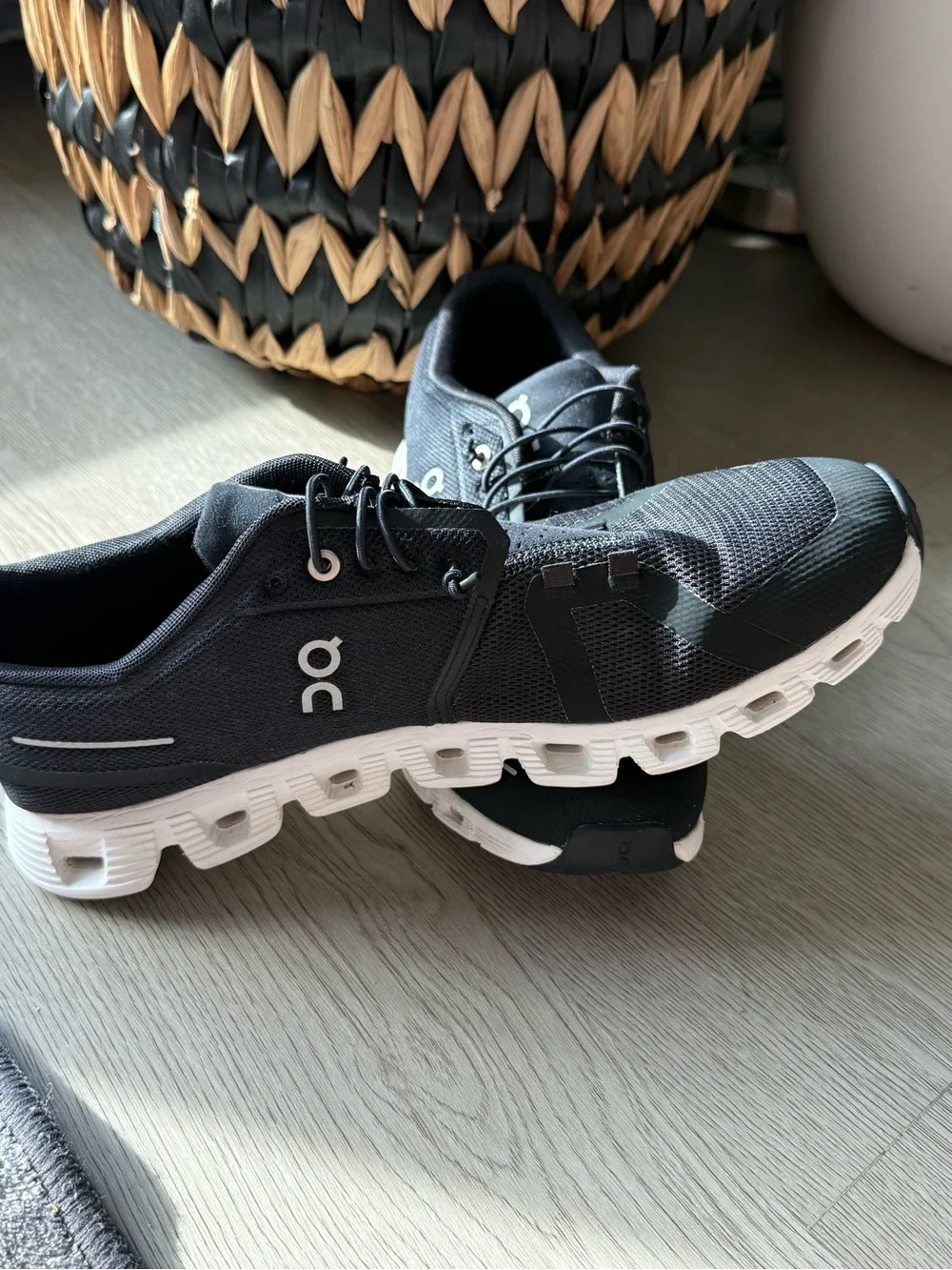 On Running  Black and White Sneakers